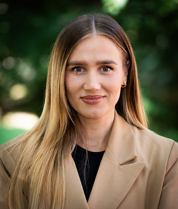 Erika, frisör på Ansa i Göteborg